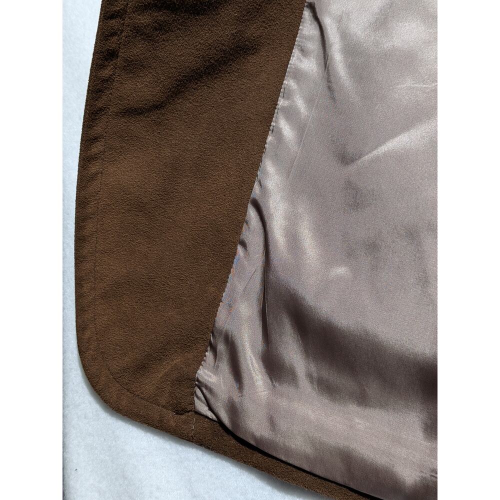Vintage Halston Faux Suede Blazer – Neiman Marcus – Brown‎ – Men's M (Est.) - Picture 15 of 16